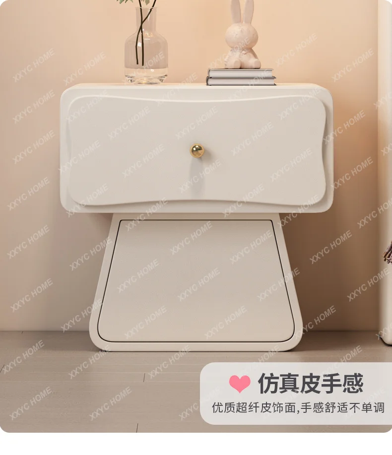XXAesthetic Creative Bedside Table Modern Drawers Storage Nightstands Space Saving  Dormitorio Bedroom Furniture