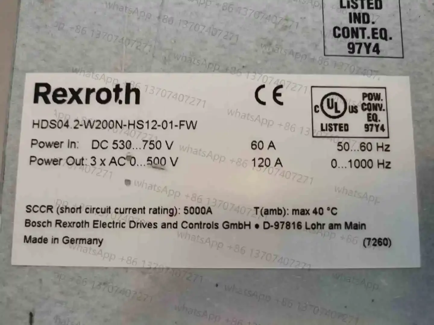 Contrôleur HDS04.2-W200N-HS12-01-FW HDS04.2-W200N pour Rexroth