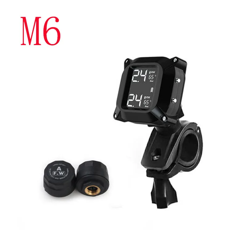 

Wireless TPMS Motorcycle Tire Pressure Monitoring System High-Precision LCD Display External Tire Pressure Monitor Sensors