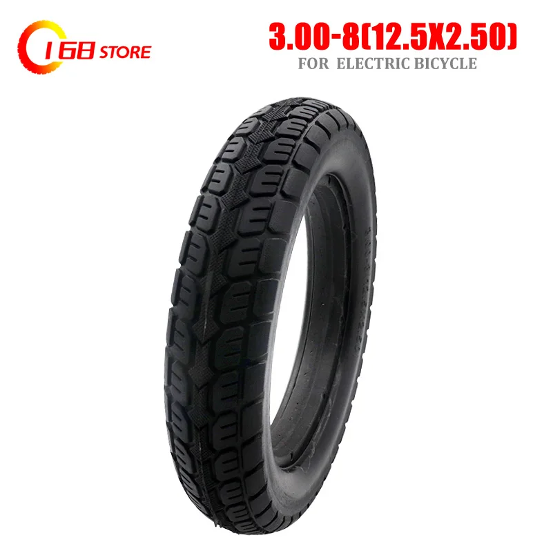 3.00-8 Solid Electric Bicycle Tire12.5X2.50 Non-pneumatic Tyre Explosion-proof Tire for  Vehicle Scooter 12.5*2.50