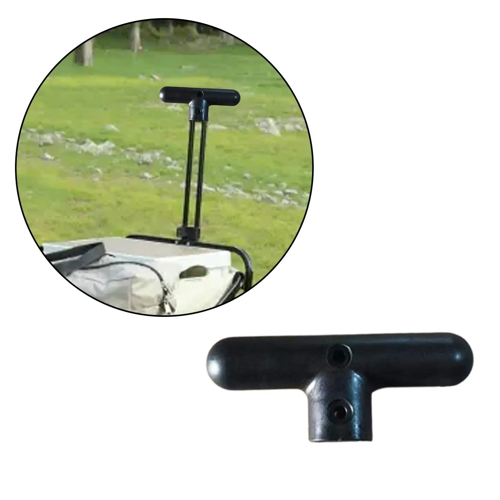 

Wagon Cart Push Handle Trolley Handle Accessories Hand Truck Handle Replace for Beach Shopping Cart Folded Cart Outdoor