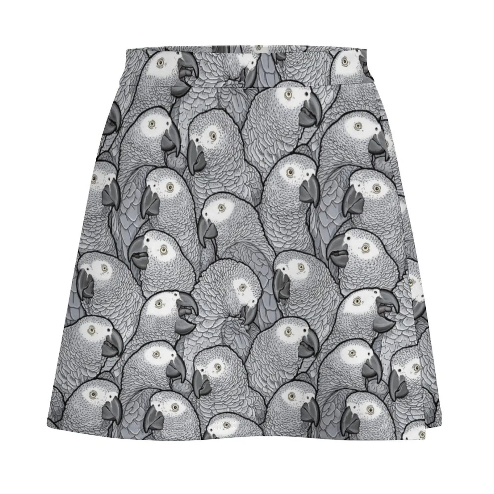 African Grey Parrots Mini Skirt Women skirts Summer skirt korean clothes ladies Mini Skirt