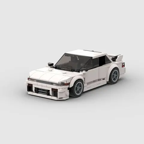 MOC 클래식 자동차 도시 속도 챔피언 슈퍼 레이스 F1 크리 에이 티브 차량 S13 240sx 모델 빌딩 블록 레이싱 크리스마스 선물 장난감 Best5