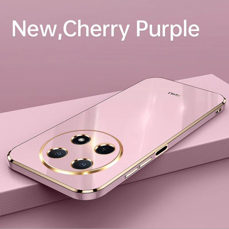 สําหรับ Huawei Nova 12i กรณีคุณภาพสูง Soft TPU ป้องกันลายนิ้วมือกล้องสําหรับ Huawei Nova 12i