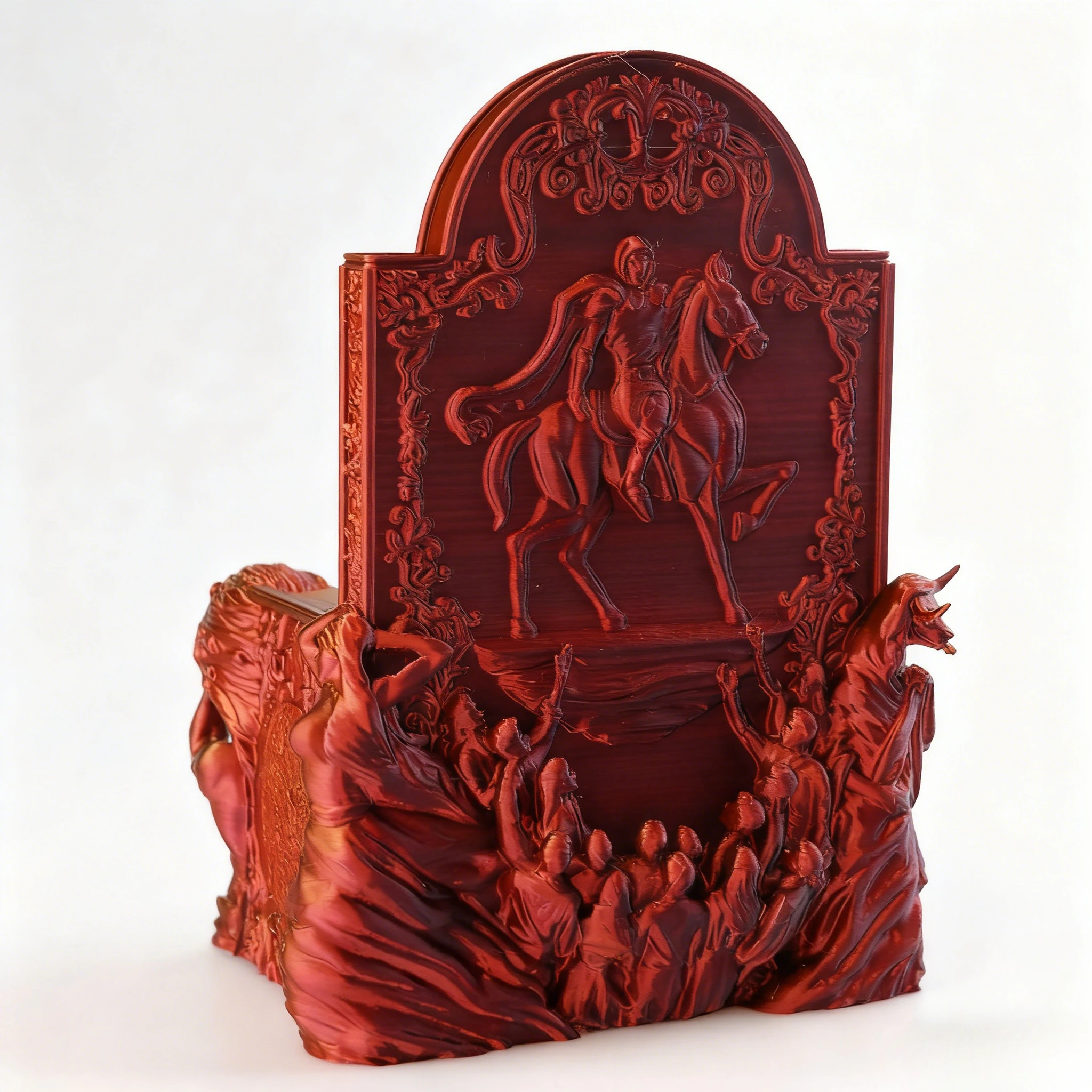 [มีหลายขนาด] รูปปั้นบัลลังก์พิมพ์ 3 มิติ สไตล์เรโทรสุดหรู - ของตกแต่งฟิกเกอร์แอคชั่นสุดพิเศษ งานประติมากรรมพลาสติกศิลปะ ของเล่นตกแต่ง