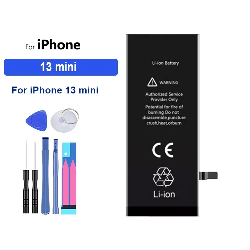 Li-ion Battery For iPhone 11 12 13 14 15 Pro Max mini Plus SE X XR XS Max 12mini 13pro 13promax Replacement Phone Batteries