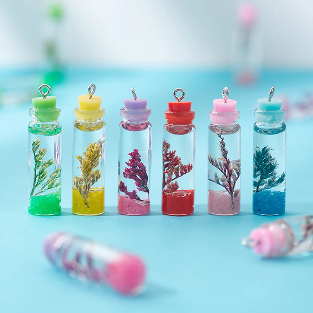 

20Pcs Mini Wish Bottle Pendant Charms DIY Jewelry Making Mini Jar Pendant Charm Wish Bottle Charms DIY Accessories