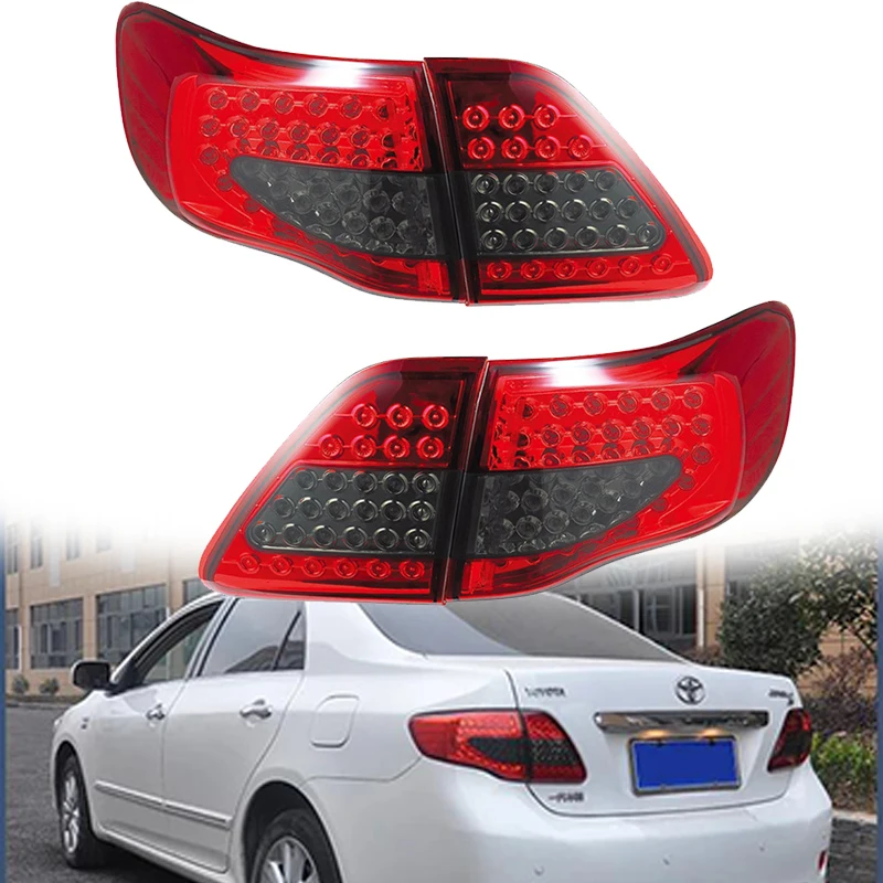 

Car Accessories Rear Tail Lights Assembly For 2008 2009 2010 2011 Toyota Corolla Full LED Rear Lamps Daytime Running Lights