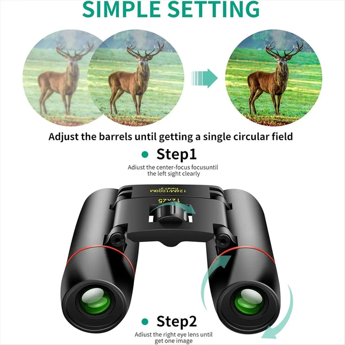N05R 12x25 Small Pocket Binoculars Compact Adults,Mini Kids Binoculars Boys for Bird Watching,Concert Theater Opera