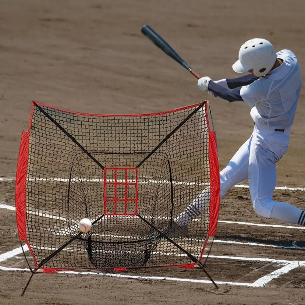 

Baseball Target Net Softball Throwing Target Enhance Baseball Skills with Adjustable Strike Zone Target Net for Pitching Hitting