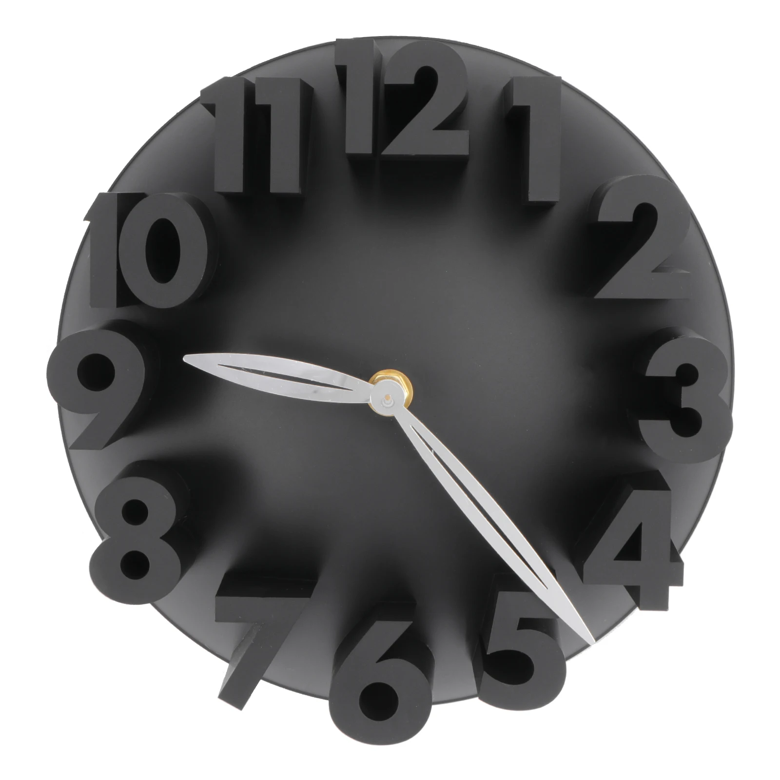 

Digital Wall Clock Decorative Living Room Modern Black Silent Non-ticking Easy Install Remove Home Decor Fashion Mute Chic Wall