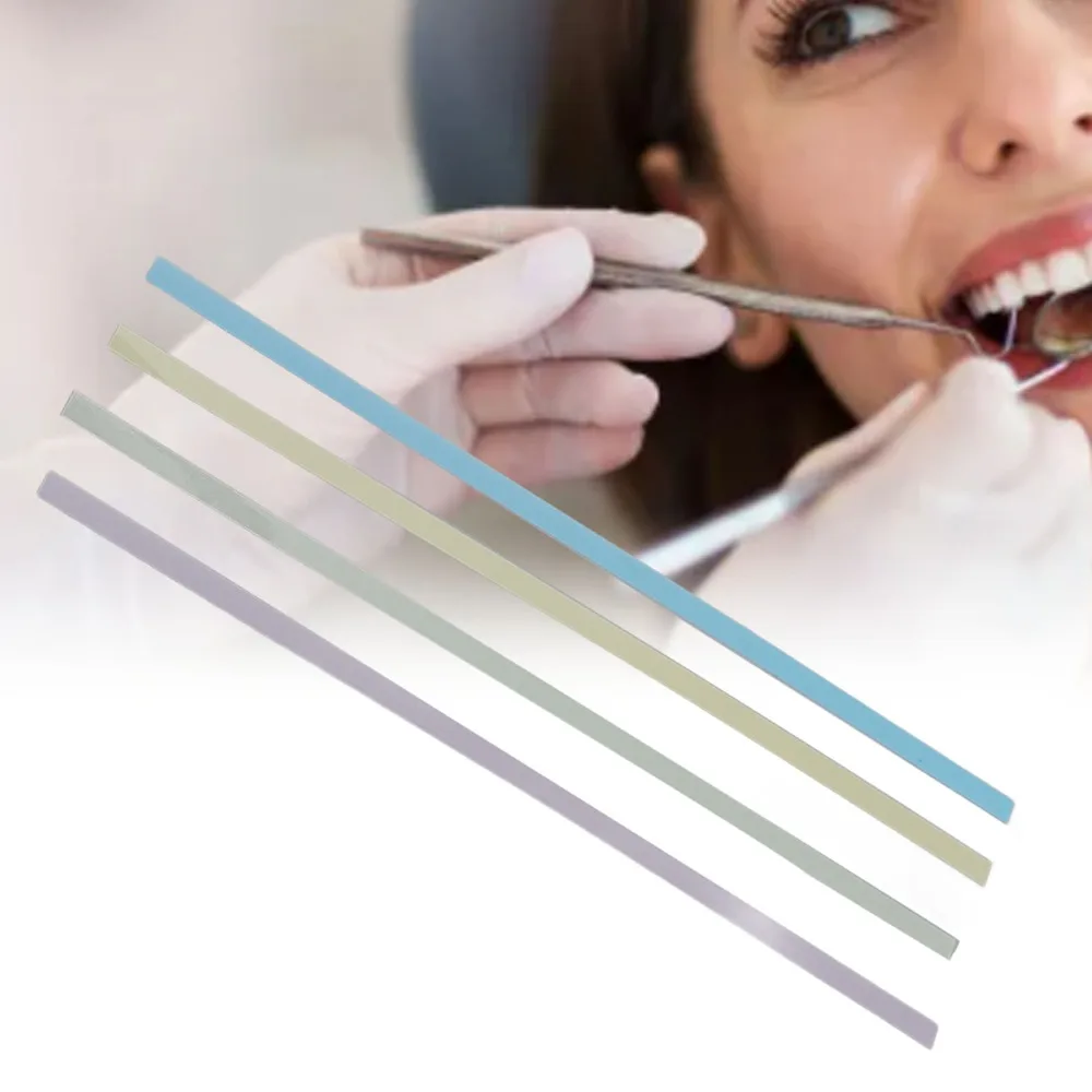 60PCS Plastic Dental Polishing Strips Portable Wear Resistant Tooth Sanding Strips Lightweight Dental Polishing Files