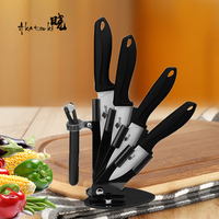 Ceramic Knife 3 4 5 6 inch Knives Kitchen White Blade Chef Utility Paring Vegetable Slicing With Peeler Knife Block Stand Set