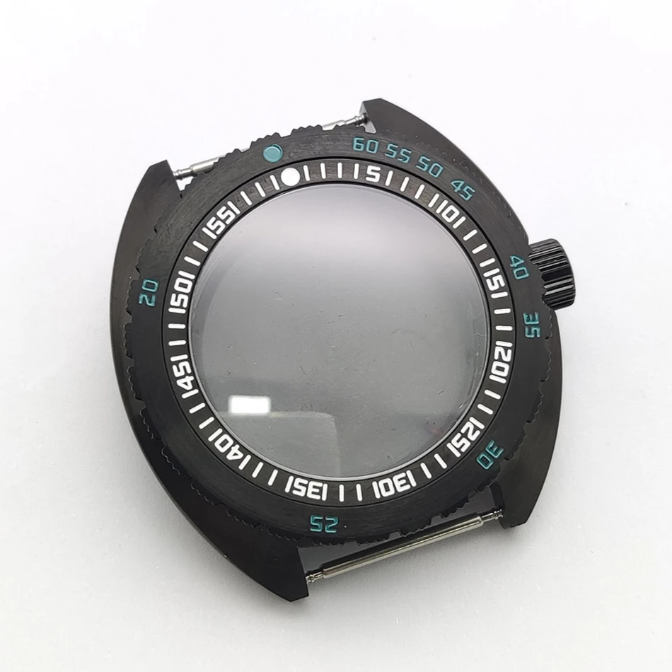 42mm Watch Case Sapphire Crystal Abalone Double Character Display 316L Case Fit NH34 NH35 NH36 NH38 NH39 NH70 NH72 Movement