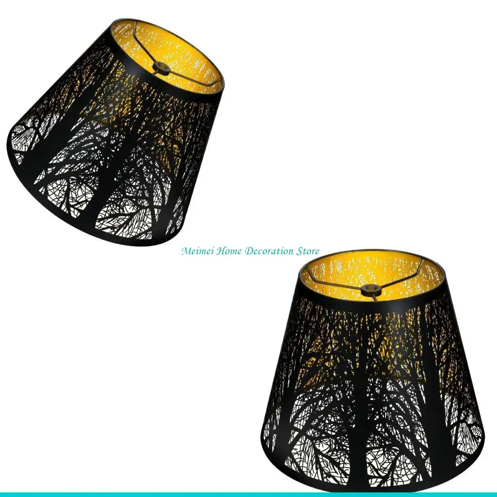 

H7BF Бочонки в форме полых металлических абажуров Настенный светильник Крышка стола Абажур