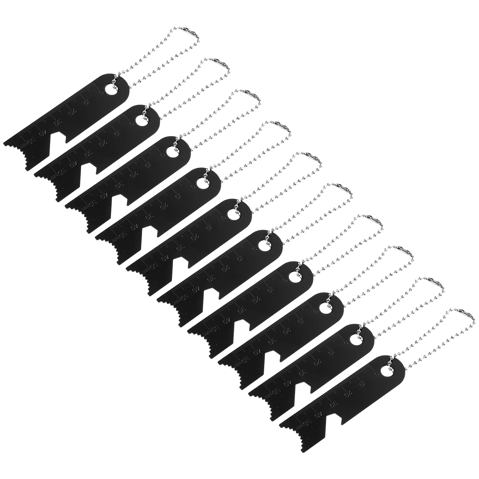 10 Pcs Flint Scraper Outdoor Fire Making Tool Scrapers Accessories Convenient Measuring Gauge Manganese Steel Striker Rod