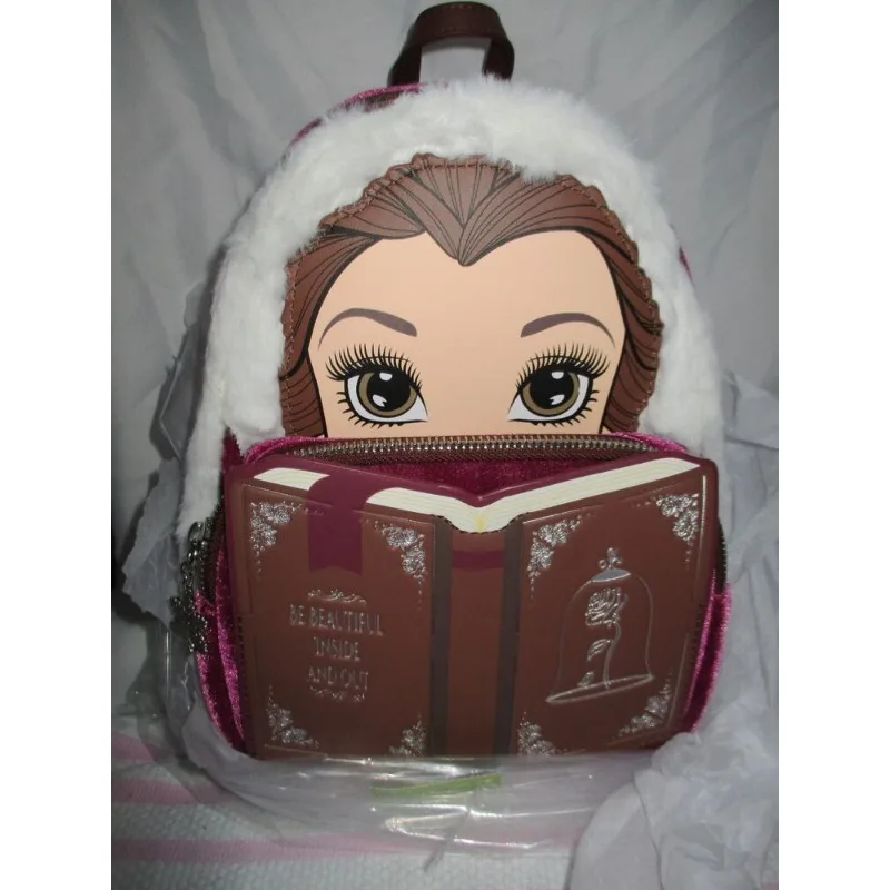 Loungefly Disney Beauty and The Beast Winter Belle Cosplay Womens Mini Backpack