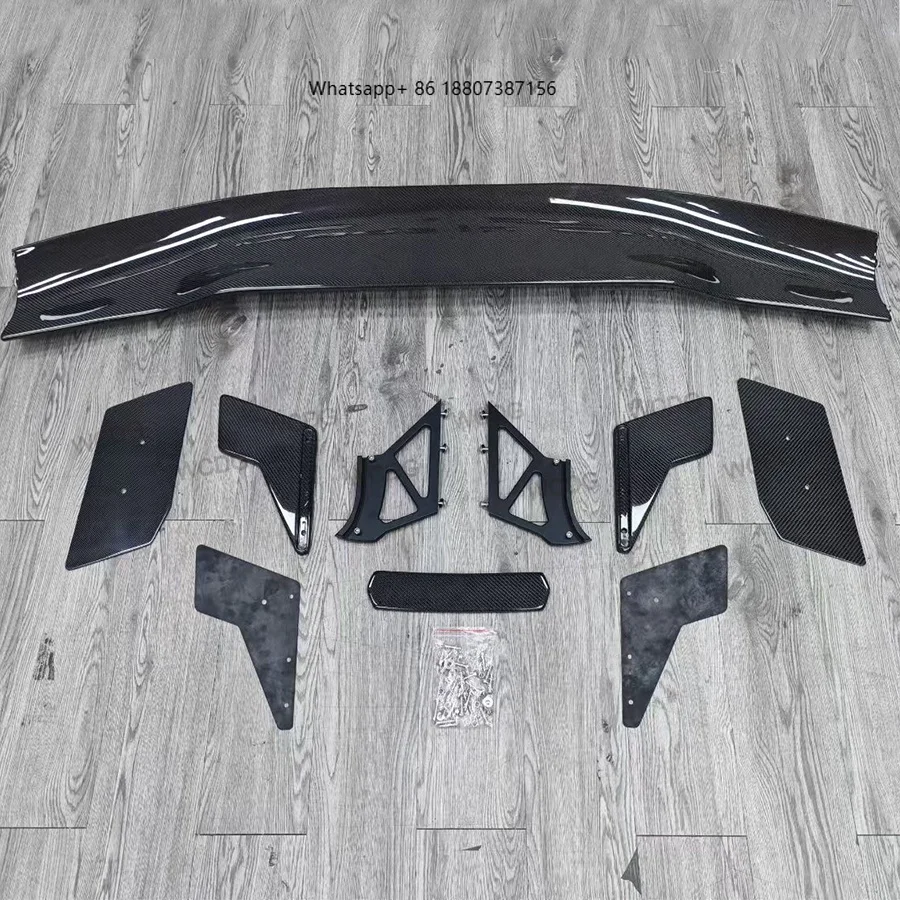 

2024 Mustang GT Carbon Fiber Rear Spoiler Ducktail Deck forFord Mustang 2024+ FRP Black APR Style Car Spoiler Wing Car Parts