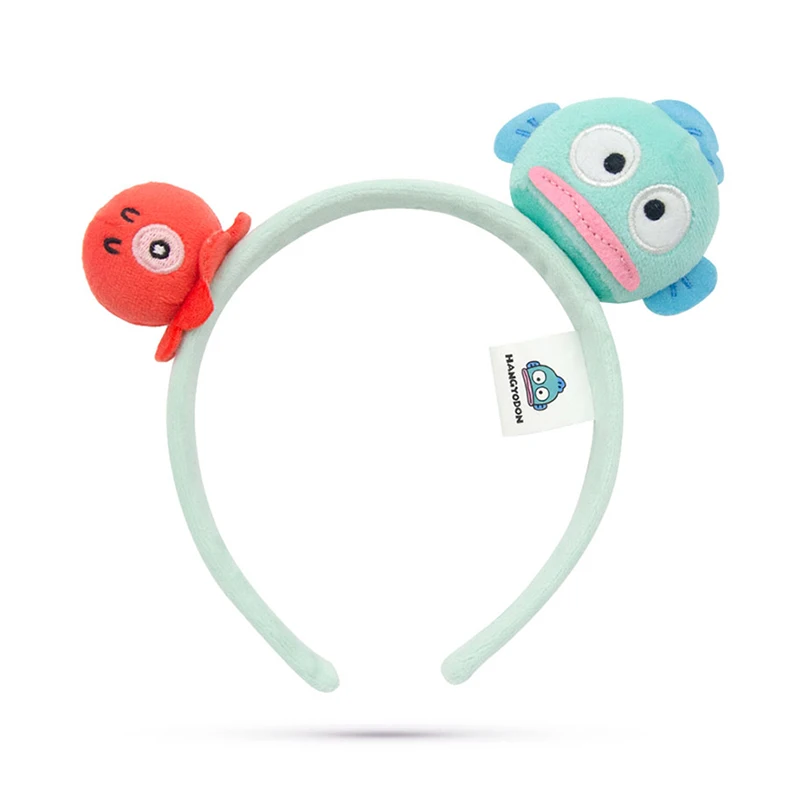 Sanrio Headbands Plush Head Rope Cinnamoroll Cute My Melody Kuromi Scrunchie Hangyodon Cartoon Hair Accessories Toys For Girls