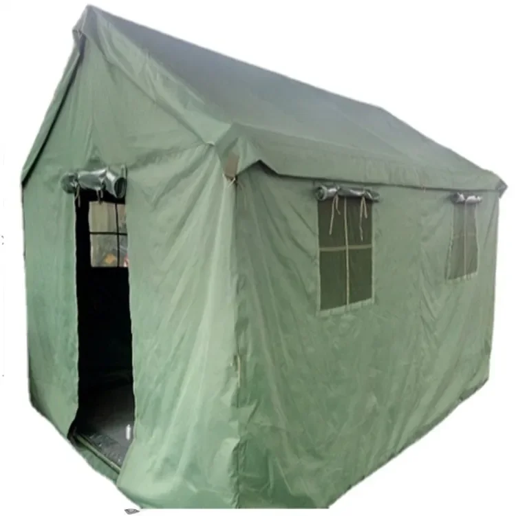 Emergency Survival Shelter Canvas Refugee Tent Tarp for Hunting Outdoor Camping Waterproof 4 Season Tents