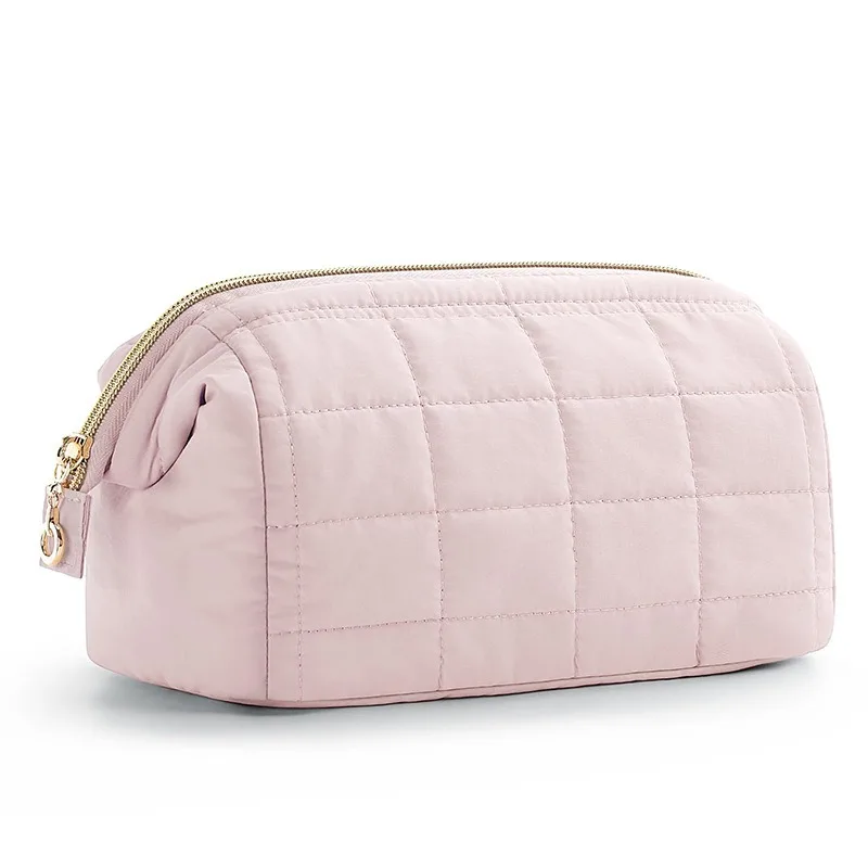 Feihong cross-border large-capacity cloud bag quilted down silk cotton cosmetic bag portable travel storage waterproof toilet ba