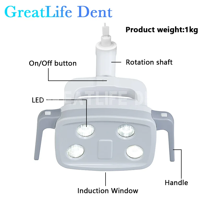 

GreatLife Dent 28w 4 Leds Dental Induction Chair Shadowless Light Dental Led Operating Lamp Led Surgical Dental Chair Led Light