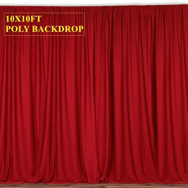 White And Black Panel Poly Wedding Backdrop Curtain Seamless Backdrops Stage Background Event Party Decoration