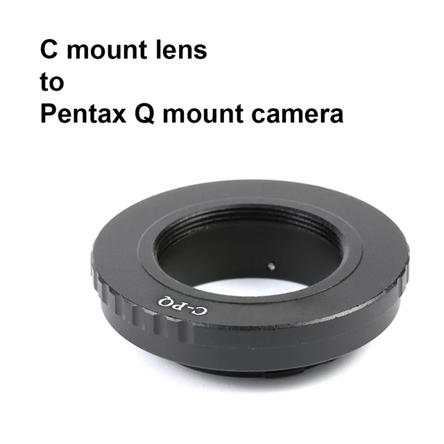 C-PQ Cマウント 濯い Pentax Q アダプター 黒