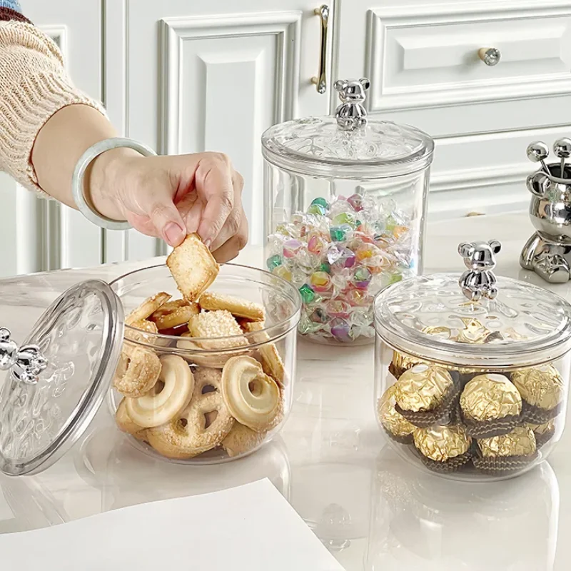 Kitchen Storage Jars with Lids Sealed Food Containers Home Snack Biscuits Box Seasoning Bottles Pantry Organizer Spice