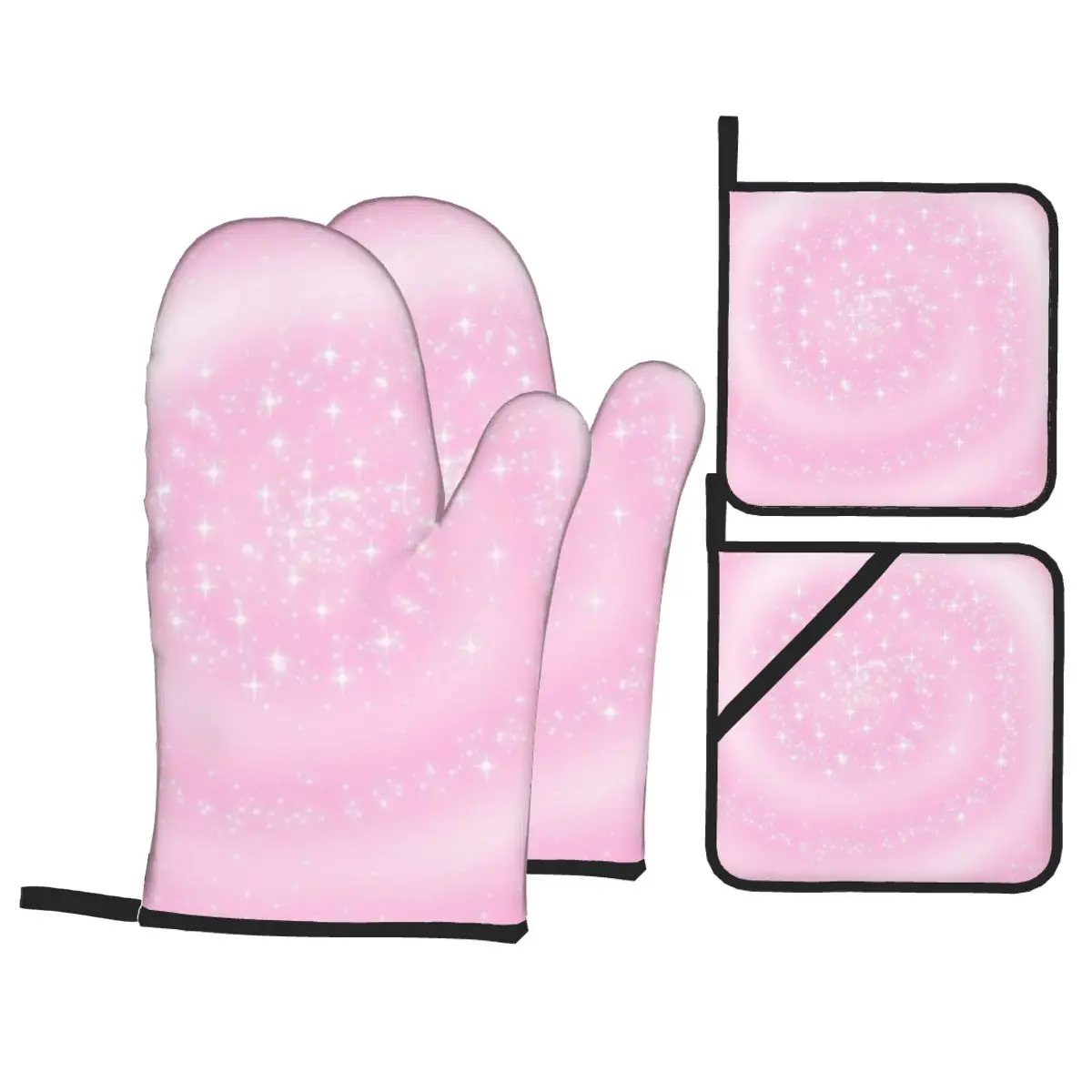 

Banner_7OUBPW Insulation Four-Piece Set Gloves and Pad Anti Slip Anti Scald Oven Gloves Kitchen Baking Tools