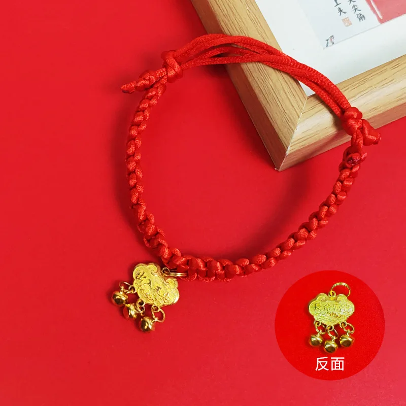 Pet Collar Cat Fashionable Pet New Year Adjustable Necklace Red Rope Chinese Traditional Lucky Bless Hand knitted cat scarf