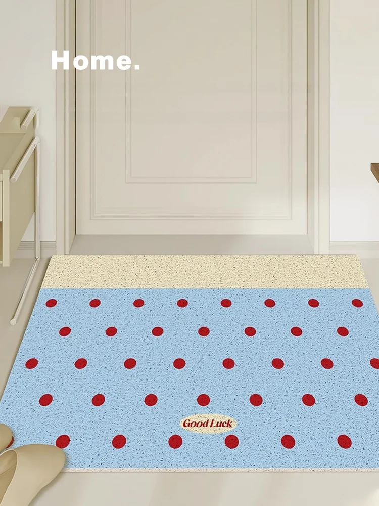 

Настраиваемый внутренний входной коврик, нескользящий, грязеотталкивающий дверной коврик, шелковый круг, подушка для ног для домашнего использования, простая цифровая пр...