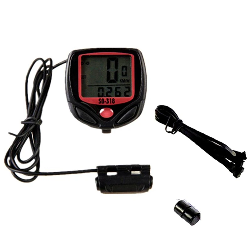 ●Waterproof Bike Computer Bicycle Meter Odometer Speedometer LCD Display Cycling Computer Velocimetro Wired Stopwatch