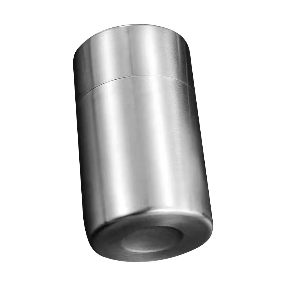 

Airtight Tea Jar Double Lid Stainless Steel Sealed Canister Storage Container Dry Food Preservation Snacks Box