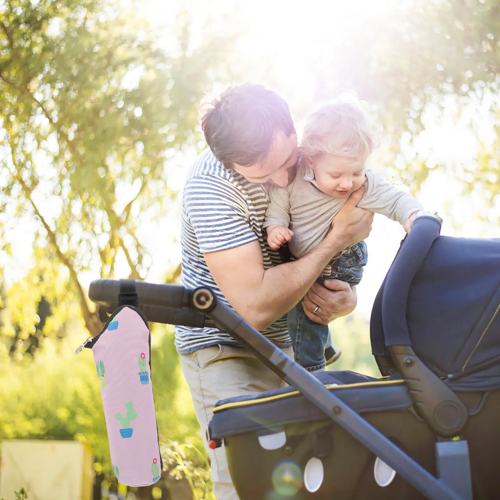 

Cute Lightweight Insulated Milk Bottle Bag for Travel Outdoor Excellent Thermal Retention Portable Baby Bottle Warmer Bag