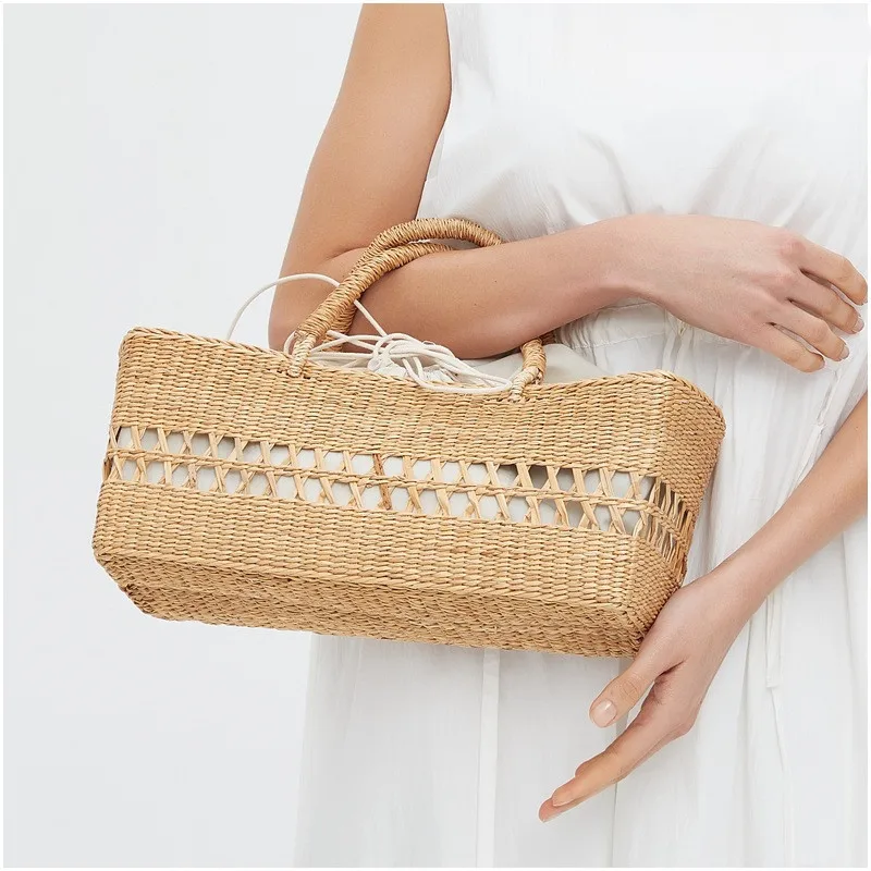

Fashion Hollow Out Hobo Shoulder Bags Women Summer Beach Woven Straw Bag Large Capacity Purse Handbags bolsa feminina