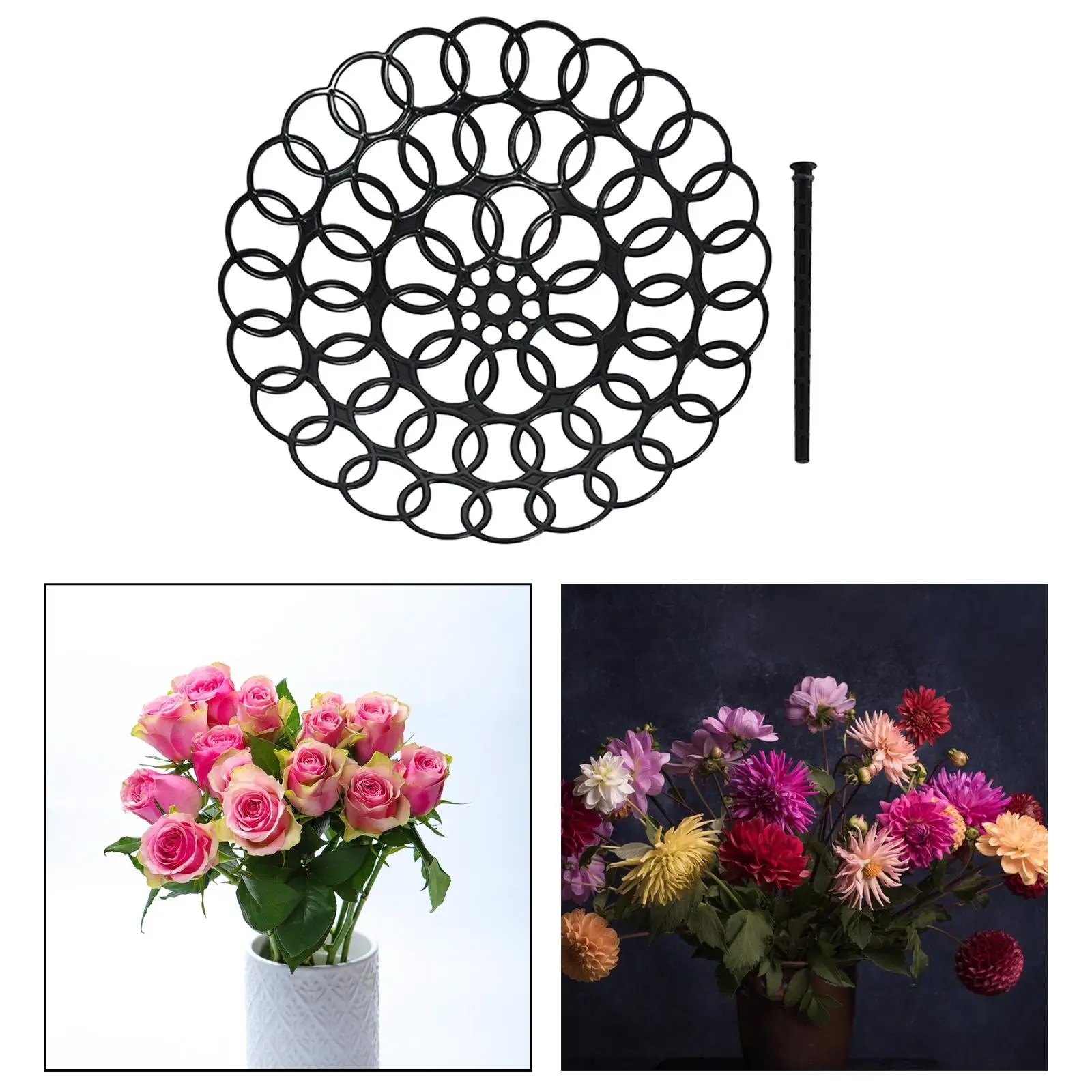 Flower Arrangement Holder Flower Arranging Tool Flower Arrangement Assistant Handheld Flower Holder Bouquet Liner Arranger Grid