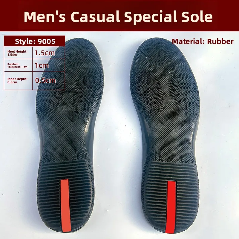 Men's Casual Flat Bottom Shoe Repair Rubber Sole Replacement Various Styles Shoe Maintenance Shoe Repairing Flat Heel