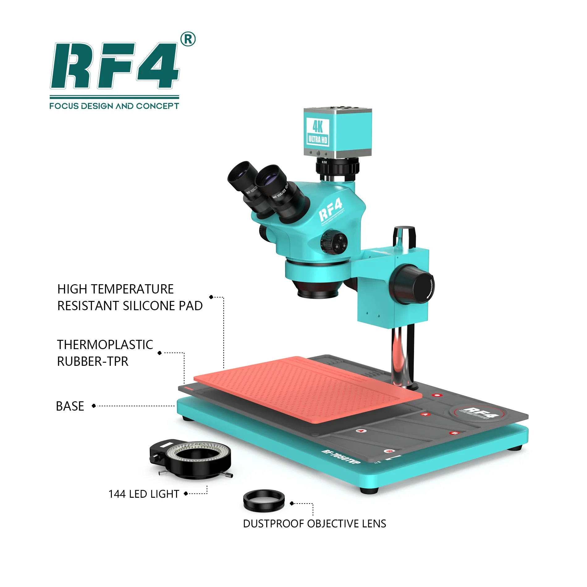 RF4 RF-PO2 260*380mm Antistatic Heat Insulation Pad for Phone Maintenance Motherboard IC Chips Soldering Repair Mat