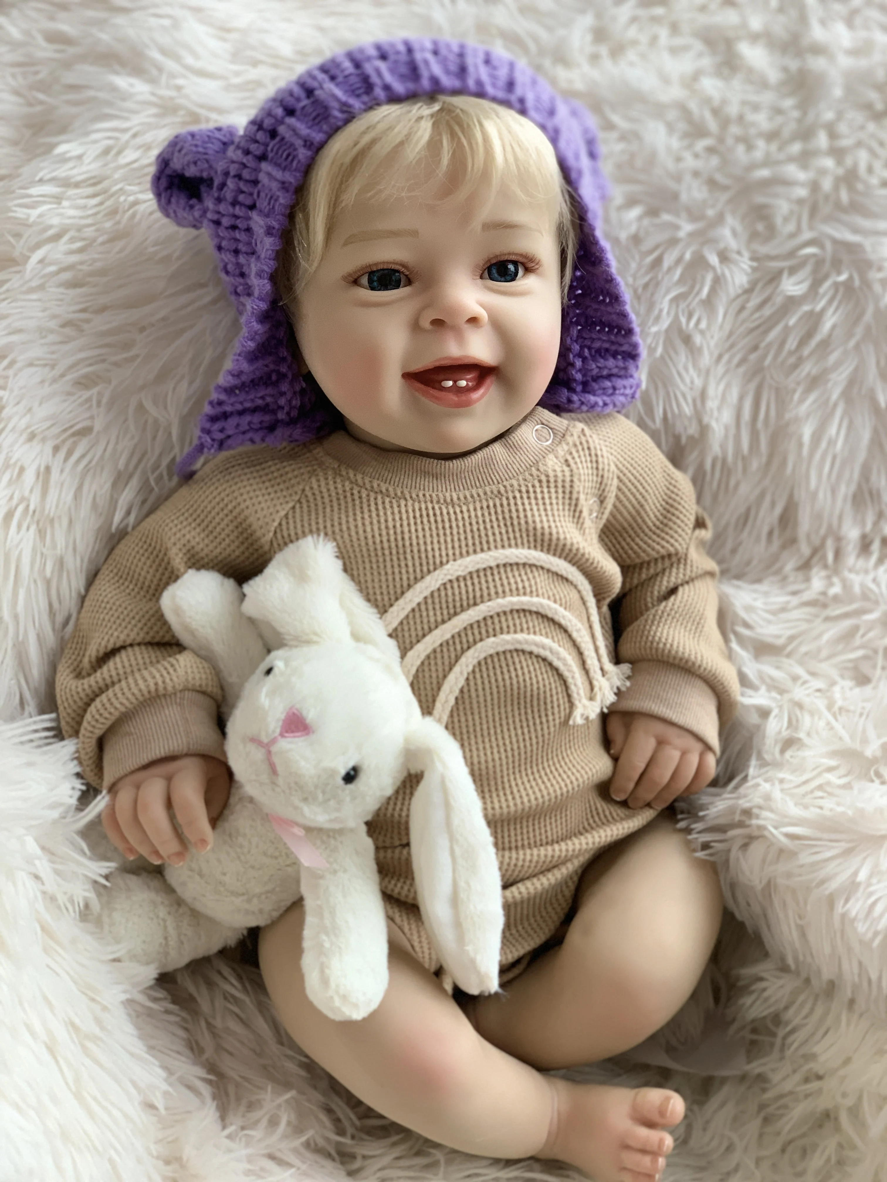 Realistic Silicone Reborn Baby Doll Full Kit Toddler Lifelike Bebe Silicona