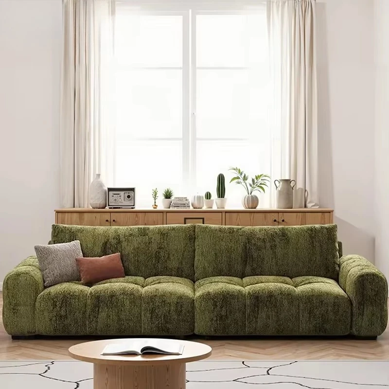Electric adjustable multi-function sofa bed, suitable for small apartments - retractable cream velvet
