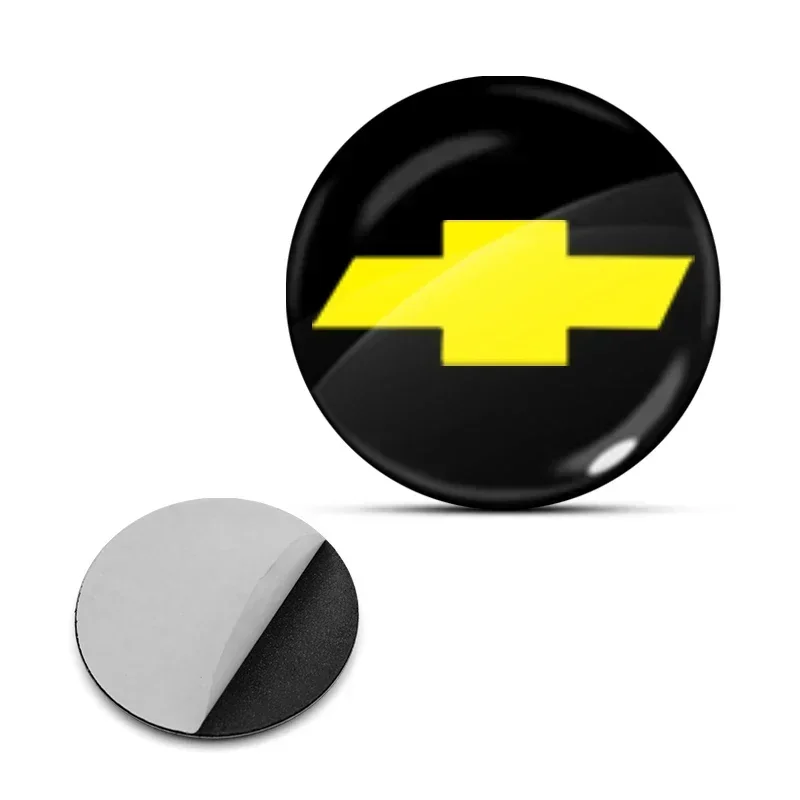 جديد 15 مللي متر فوب شعار سيارة ملصق لسيارة مفتاح تحكم عن بعد لشروليه سيلفرادو إمبالا ماليبو الاعتدال كامارو اكسسوارات السيارات