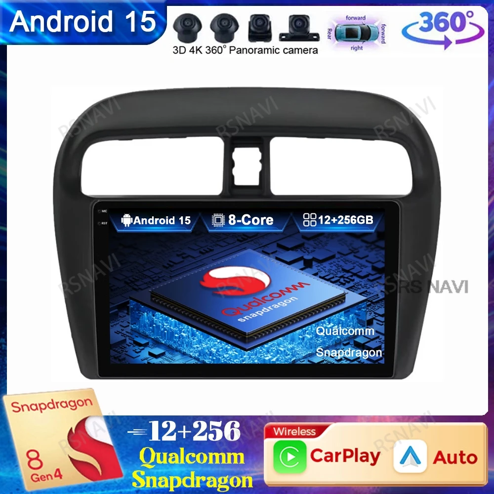 

Android 15 Car Radio For Mitsubishi Mirage 6 Attrage 2012 2013 2014 2015 2016 2018 DSP DVD Multimedia Autoradio 4G LTE 5G WIFI
