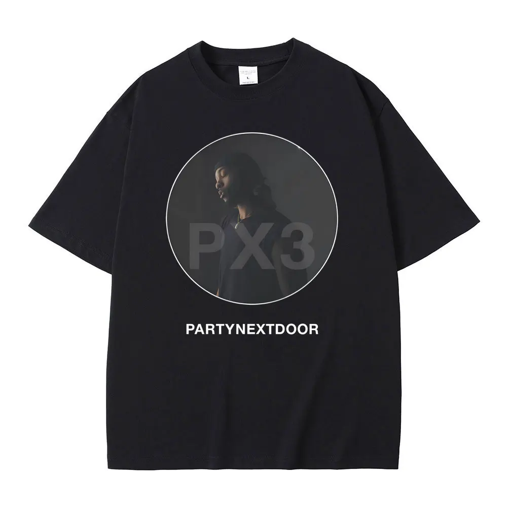 

Rapper Partynextdoor Graphic T-shirt Men Women Hip Hop Oversized Tshirt Men's 100% Cotton T-shirts Male Vintage Tees Streetwear