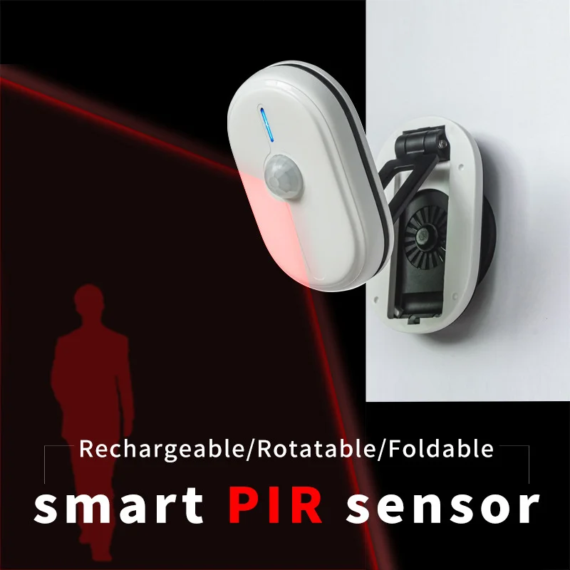 Intelligent Infrared Human Body Detector Anti Thief Abnormal Alarm Zigbee Rechargeable/Rotatable/Foldable Tuya Smart PlR Sensor