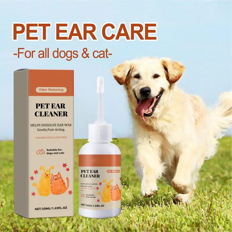 Pet Ear Wash Safe Ear Cleaner & Deodorizer Soothes Itchy Ears Effective Ear Wash Ear Cleanser For Dogs And Cats