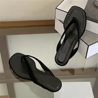 Eilyken Fashion Shallow Square Clip Toe Slippers Women Low Heels Sandals 2026 Summer Party Flip Flops Female Shoes - Image 2