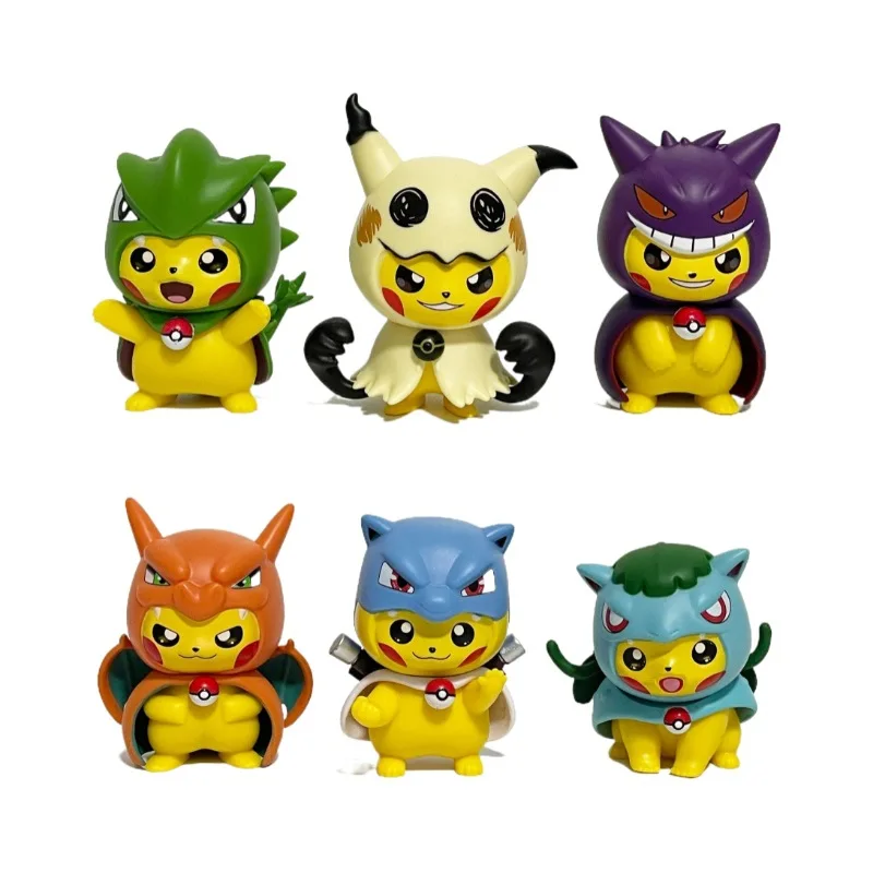 pokemon-modelo-brinquedos-bolso-monstro-manto-pikachu-cosplay-charizard-blastoise-venusaur-gengar-mimikyu-tyranitar-figura-de-pvc