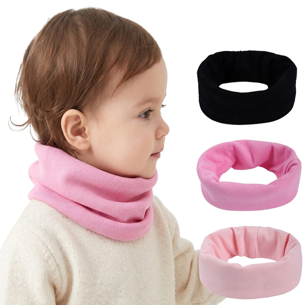 0-3 Years Infant Autumn Winter Baby Scarf for Boys Girls Knitted Scarves Baby Warm Elastic Mufflers Children Ring Neck Collar