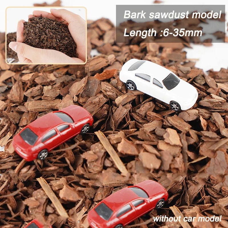 100G Naturally Dry Bark Model Materials For Diy Building Sand Table HO Railway Scene Layout Kis